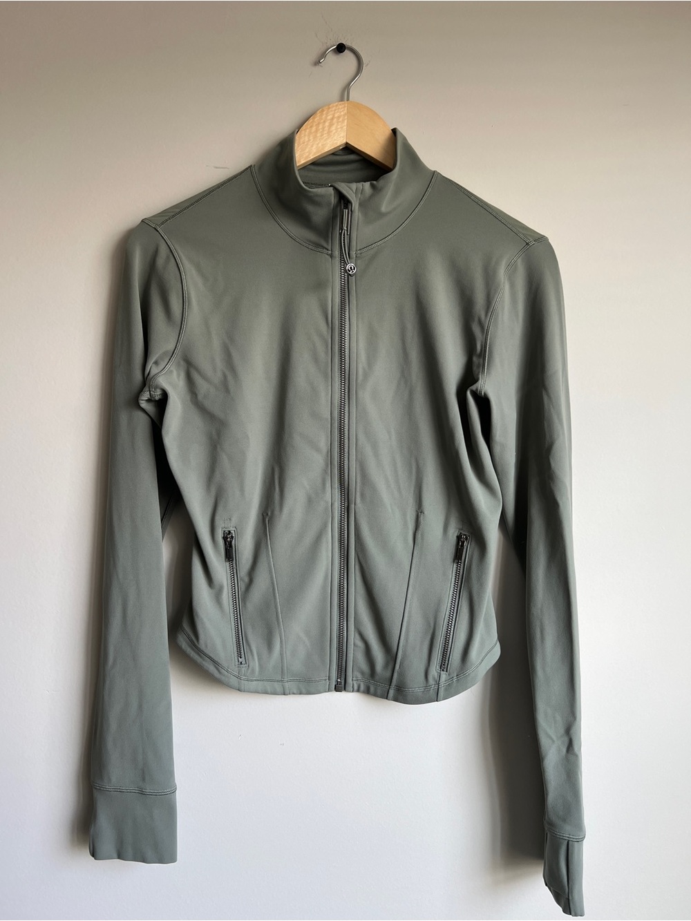 Lululemon Green Define Mesh-Back Jacket Nulu Willow Leaf Size 10 Medium/Large